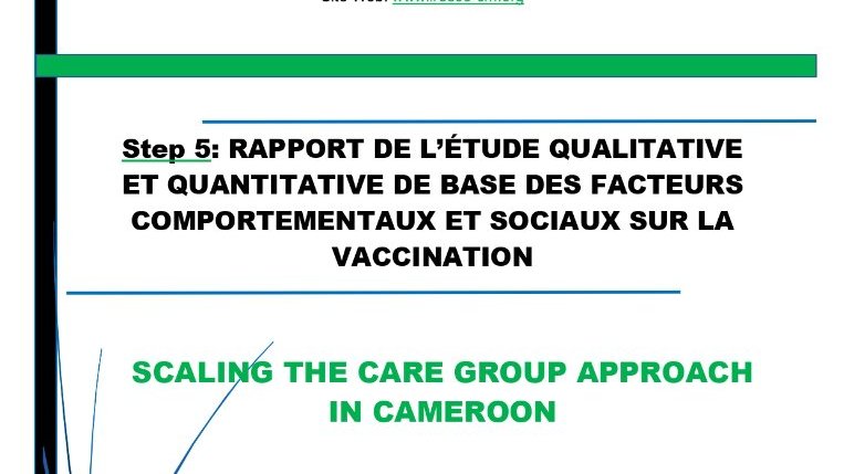 RAPPORT DE L'ÉTUDE QUALITATIVE ET QUANTITATIVE DE BASE DES FACTEURS COMPORTEMENTAUX ET SOCIAUX SUR LA VACCINATION